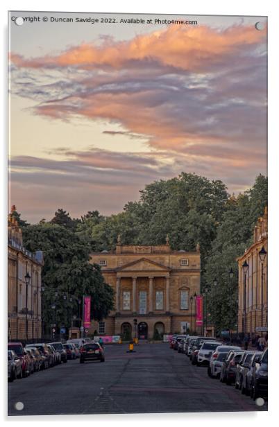 The Holburne Museum at sunset Acrylic by Duncan Savidge