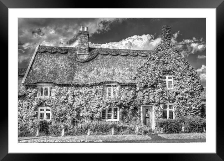English Country Cottage  Framed Mounted Print by David Pyatt
