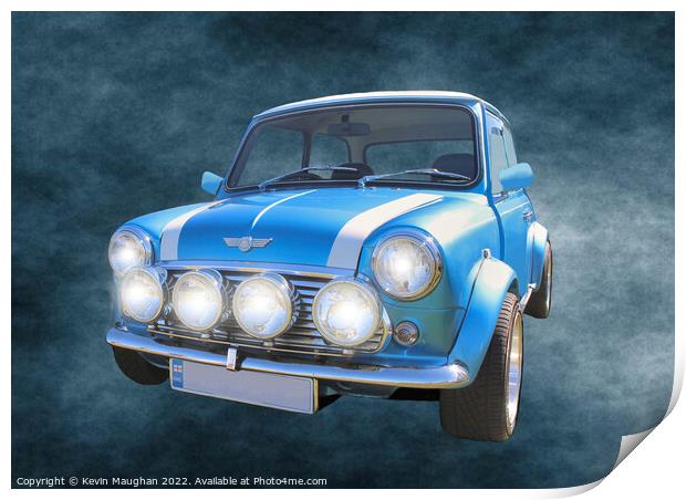 A Classic Mini Adventure Print by Kevin Maughan