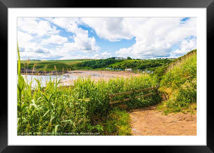 Majestic Path to Coldingham Bay Framed Mounted Print by Michael Birch