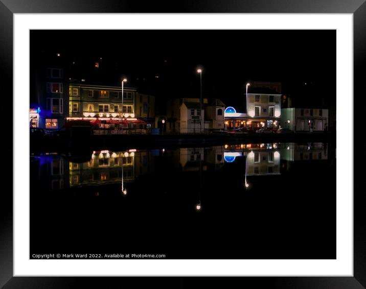 Hastings in Reflection.  Framed Mounted Print by Mark Ward