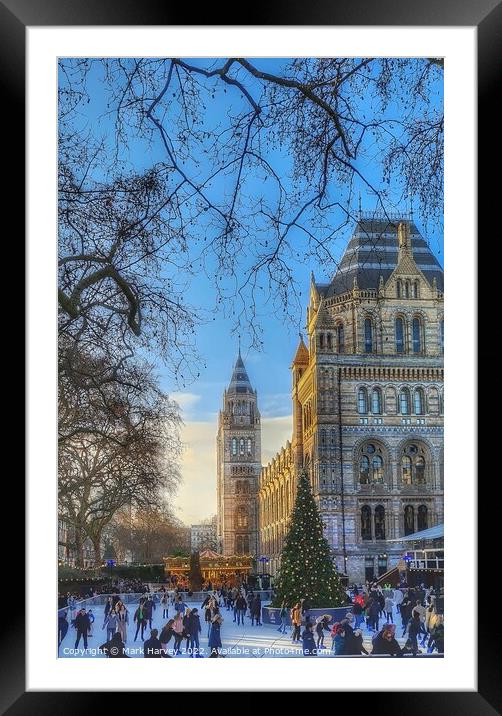 A winters day on ice  Framed Mounted Print by Mark Harvey