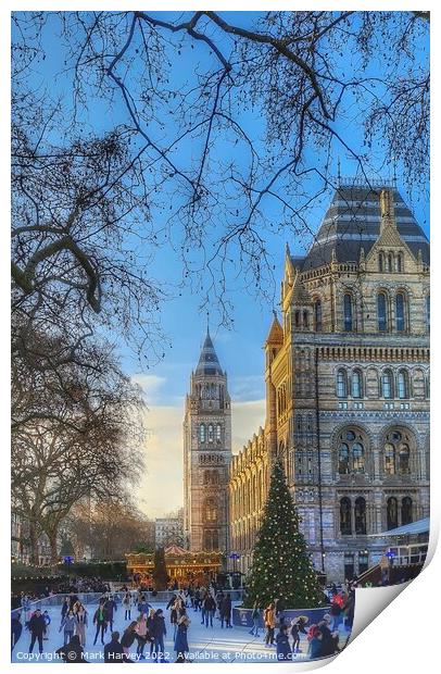 A winters day on ice  Print by Mark Harvey