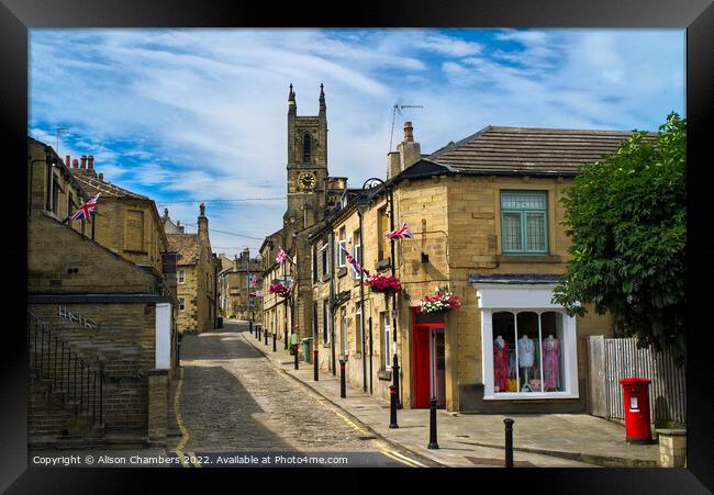 Honley In Huddersfield  Framed Print by Alison Chambers