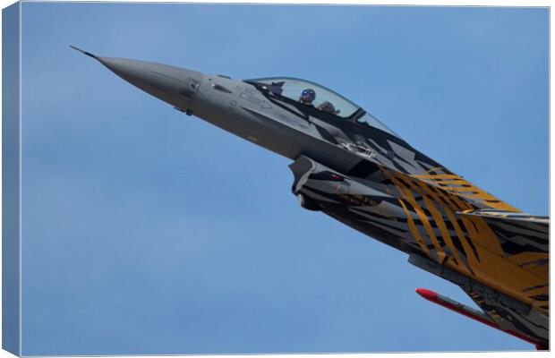 Belgian F-16 Fighting Falcon Canvas Print by J Biggadike
