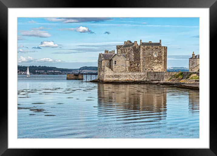 Blackness Castle Framed Mounted Print by Valerie Paterson