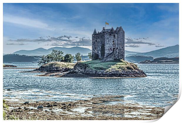 Castle Stalker Print by Valerie Paterson