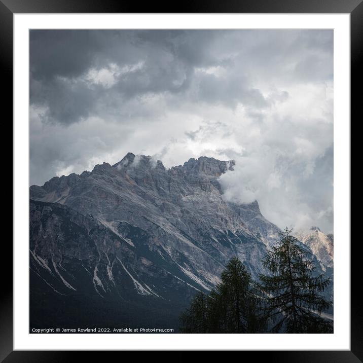 Mountain Clouds Framed Mounted Print by James Rowland