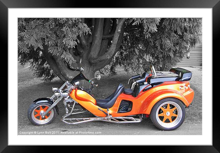 Harley Trike Framed Mounted Print by Lynn Bolt