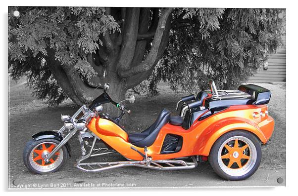 Harley Trike Acrylic by Lynn Bolt