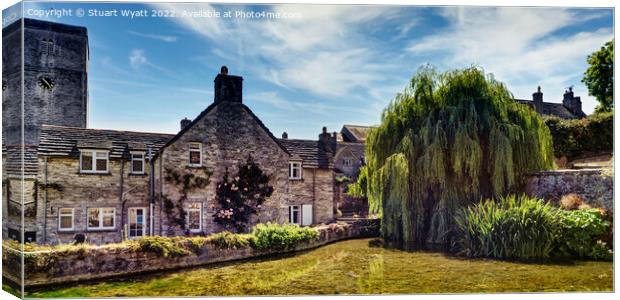 Swanage old mill and millpond Canvas Print by Stuart Wyatt