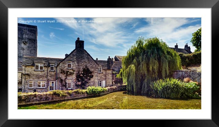 Swanage old mill and millpond Framed Mounted Print by Stuart Wyatt