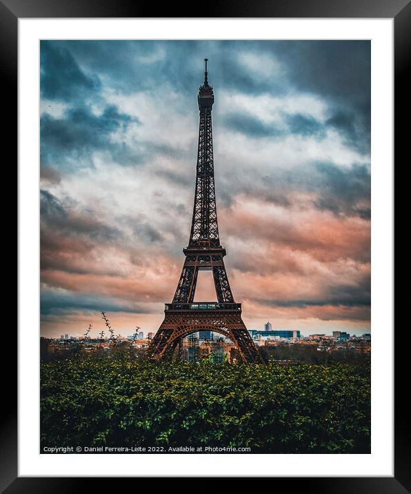 Trocadero Eiffel Tower Viewpoint, Paris Framed Mounted Print by Daniel Ferreira-Leite