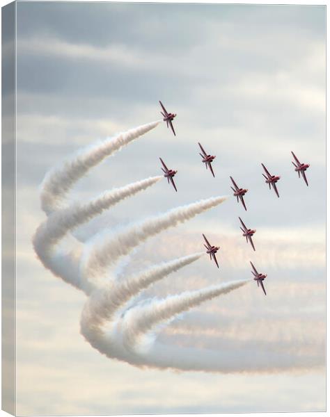 Red arrows  Canvas Print by Gary Kenyon