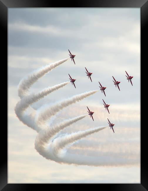 Red arrows  Framed Print by Gary Kenyon