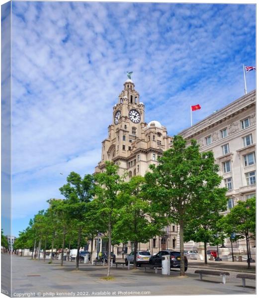 The Royal Liver Building  Canvas Print by philip kennedy