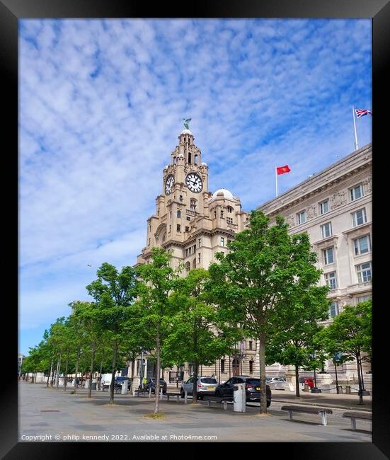 The Royal Liver Building  Framed Print by philip kennedy