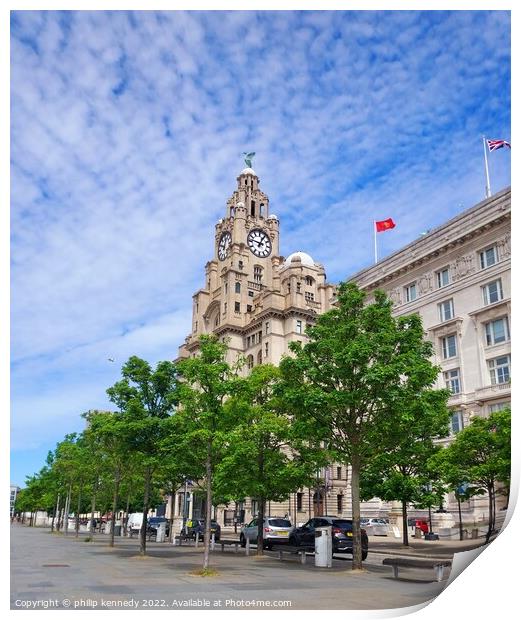 The Royal Liver Building  Print by philip kennedy