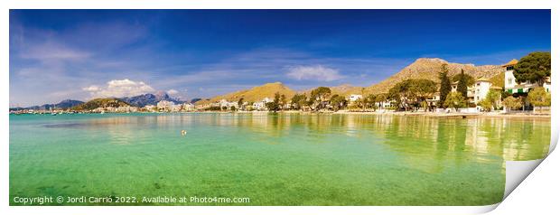 Majestic View of Pollensa Bay - CR2204-7407-ORT Print by Jordi Carrio