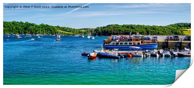St Mawes Ferry To Falmouth Print by Peter F Hunt