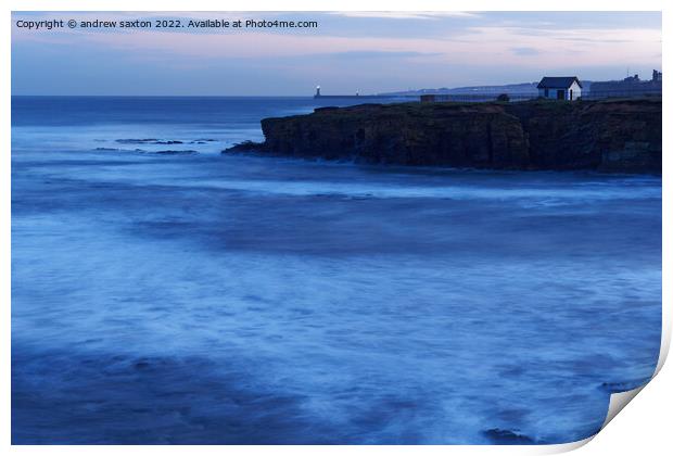 A SLOW SEA Print by andrew saxton