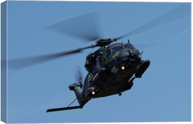 German Army NH90 Helicopter Canvas Print by J Biggadike