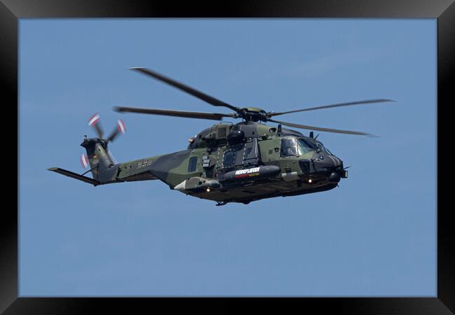 German Army NH90 Helicopter Framed Print by J Biggadike