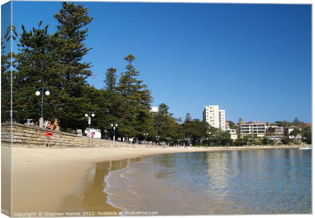 East Manly Cove Beach Canvas Print by Stephen Hamer