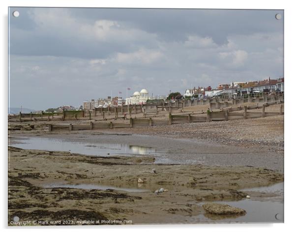 Bexhill Beach at Low Tide Acrylic by Mark Ward