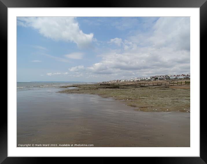 Tidal Space in Bexhill Framed Mounted Print by Mark Ward