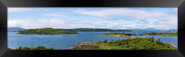 Craobh Haven Panorama 1 Framed Print by Tommy Dickson