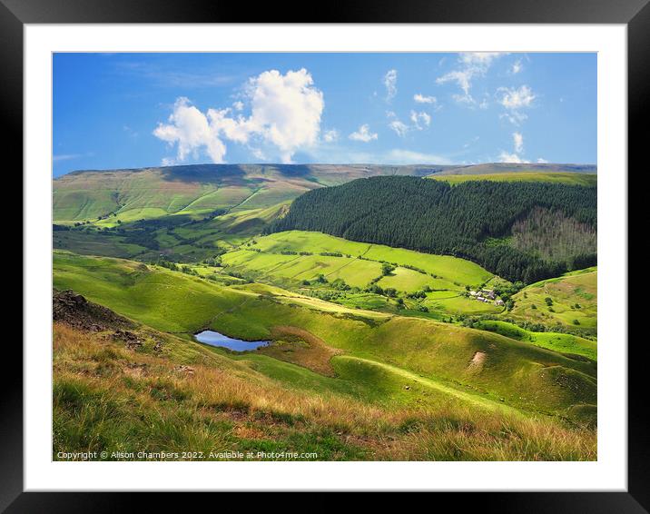 Alport Dale Derbyshire  Framed Mounted Print by Alison Chambers