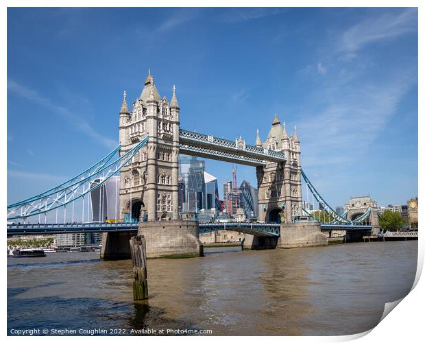 Tower Bridge Print by Stephen Coughlan