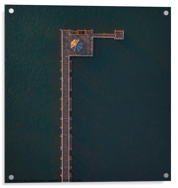 Yarmouth Pier by Drone Acrylic by Paul Smith