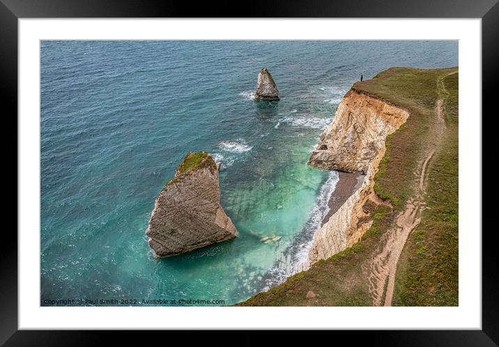 Freshwater Bay by Drone Framed Mounted Print by Paul Smith