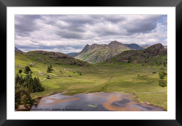 Blea Tarn, Lake District Framed Mounted Print by Paul Smith
