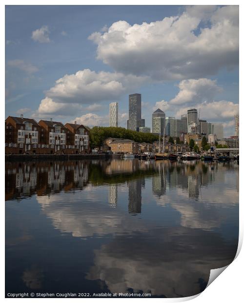 View from Greenland Dock Print by Stephen Coughlan