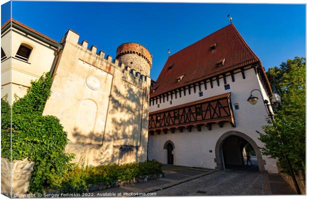 Historic Kotnov Tower in Tabor, Czech Republic Canvas Print by Sergey Fedoskin