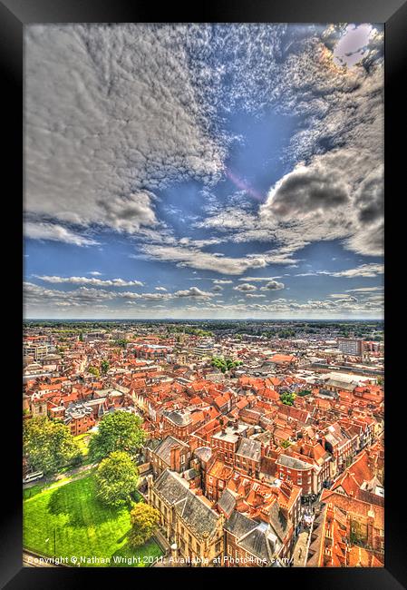 York from above Framed Print by Nathan Wright