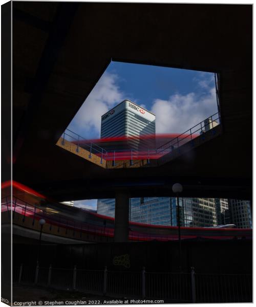DLR long exposure Canvas Print by Stephen Coughlan