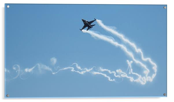 F-16 Fighting Falcon Team Zeus Acrylic by J Biggadike