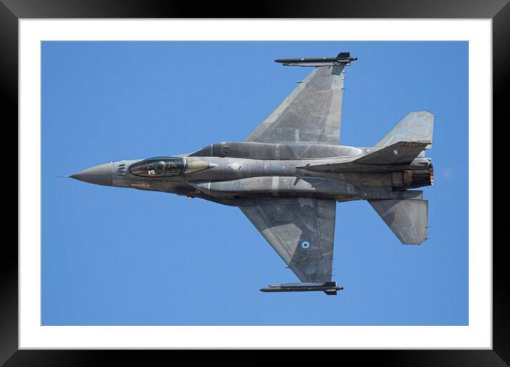 F-16 Fighting Falcon Zeus Demo Team Framed Mounted Print by J Biggadike