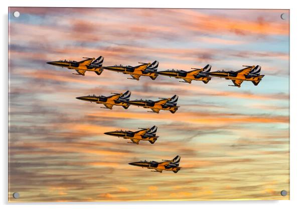 The Black Eagles Acrylic by Roger Green