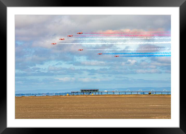 Red Arrows Framed Mounted Print by Roger Green