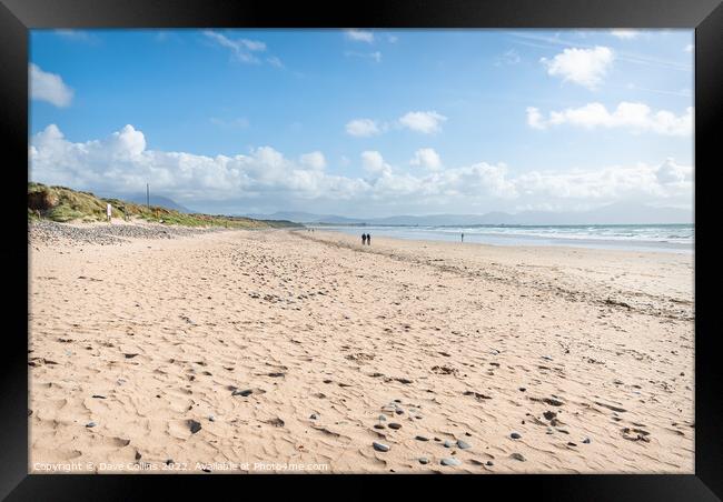 Banna Strand Beach in County Kerry, Ireland Framed Print by Dave Collins