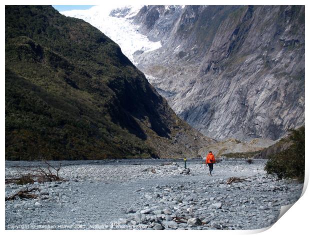 Glacier Walk Print by Stephen Hamer