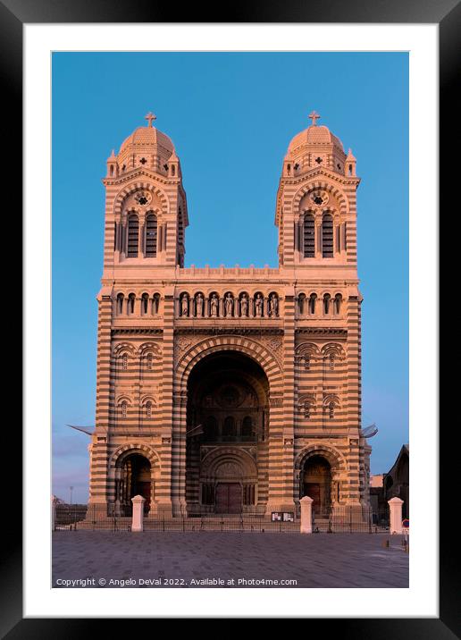 La Major Cathedral in Marseilles Framed Mounted Print by Angelo DeVal