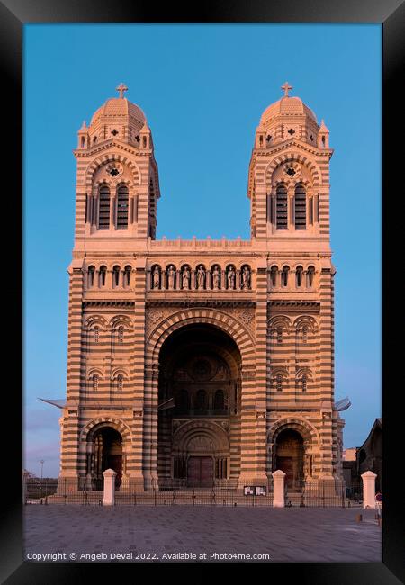 La Major Cathedral in Marseilles Framed Print by Angelo DeVal