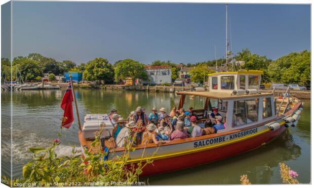 Ferry boat to Salcombe  Canvas Print by Ian Stone