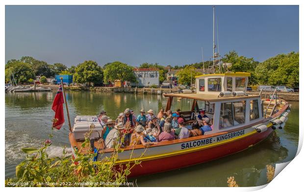 Ferry boat to Salcombe  Print by Ian Stone